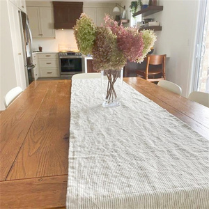60x102&quot; 60x126&quot; White 100% <strong>Linen</strong> Flax Tablecloths Rectangular <strong>Table</strong> <strong>Linen</strong> for Banquet <strong>Table</strong> <strong>Cloth</strong> - Product Image 3