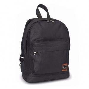 Teens <b>Simple</b> Vintage Style Red Plain Blank <b>Backpack</b> for Student - Product Image 1