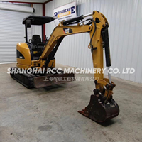 Mini-excavatrice Caterpillar 303c d'occasion de 3 tonnes, 3000 euros, avec lame, 303cr, 303e, excavatrice de 3 tonnes