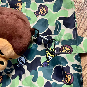 Sac de courses pliable en peluche courte, motif de dessin animé mignon de chiot panda, jouet en peluche personnalisé de singe, sac à main - Product Image 5