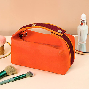Sac <span class=keywords><strong>de</strong></span> maquillage portable en toile <span class=keywords><strong>de</strong></span> coton Royal Fair avec poignée, couleurs vives, sac <span class=keywords><strong>de</strong></span> transport détachable en lin et chanvre - Product Image 3
