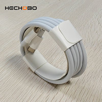 Kabel Data Pengisian Cepat USB-C Tipe-C Shenzhen Lvxiangyuan Putih 5A 100W PD Daya Maksimum