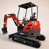 Mini-excavatrice 2,5 tonnes en promotion avec moteur Kubota Euro5 EPA, petite pelle sur chenilles, excavatrice hydraulique 3 tonnes pour la construction agricole