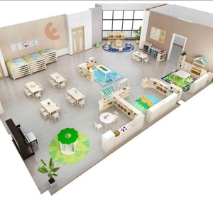 Eibele Ensemble de meubles pour enfants de garderie bon marché pour la crèche et le préscolaire Ensemble table et chaises en bois Vente en gros d'usine - Product Image 3