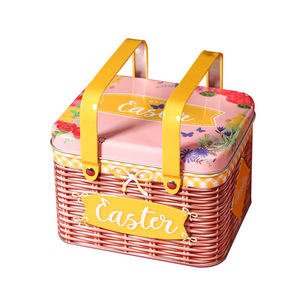 Mystic Arts <b>Easter</b> Storage <b>Box</b> Metal Woven Design With Handle For Home Decor And <b>Gift</b> Packaging - Product Image 5
