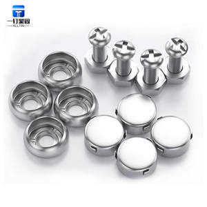 Juego de tornillos para placa de matrícula antirrobo de acero inoxidable de alta calidad de grado disponible en sistemas de medición de pulgadas y métricas - Product Image 6