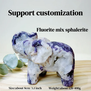 Figuras de Piedras de Cristal al por Mayor de Fábrica, Producto Espiritual, Artesanías Curativas de Cuarzo Rosa y Fluorita para Decoración del Hogar - Product Image 5