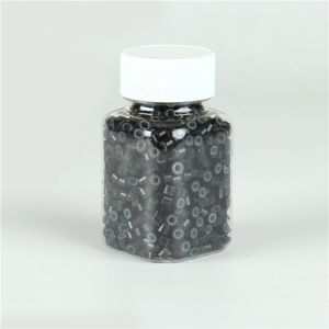 500 Pezzi Anelli Micro Link in Silicone e Rame da 5mm, 7 Colori, per Extension Capelli Umani Professionali - Product Image 5