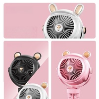 Nouveau ventilateur pieuvre pliable avec lumière, mini ventilateur électrique USB, fixation flexible à clip pour poussette, siège auto, ventilateur de refroidissement portable pour extérieur