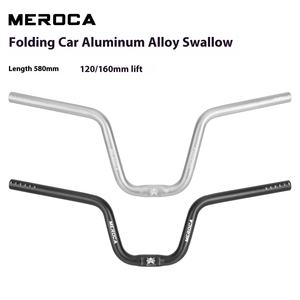 Manubrio de <span class=keywords><strong>Bicicleta</strong></span> en Forma de U Cómodo y Plegable Meroca para <span class=keywords><strong>Bicicleta</strong></span> de Carretera con Elevación de Manubrio Grande de Aleación de Aluminio de 120/160 mm - Product Image 5