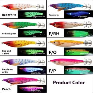 <span class=keywords><strong>YAMASHITA</strong></span> 95mm 6,4G Horizontal calamar EGI Jig señuelo anzuelo madera Camarón mar pesca cohete lanzador hecho de plástico duradero - Product Image 5