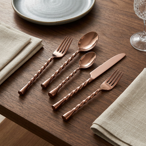 Best Quality Wedding Gold Plated Stainless Steel Spoon Fork <b>Set</b> Durable Short Cutlery Classic Design Coffee <b>Tea</b> Mirror Polish - Product Image 1