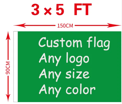 3x5 कस्टम पदोन्नति झंडा कस्टम लोगो बैनर कस्टम मेड किसी भी डिजाइन आउटडोर उड़ान ध्वज