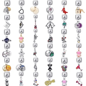 Charmes de bracelet en alliage vintage italien, modulaires, créatifs, 9 mm, nouveaux, bricolage, artisanat, pendentif de dessin animé pour la fabrication de bracelets - Product Image 5