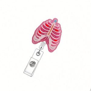 Porta-credenciales retráctil de alta calidad para enfermeras, con clip para tarjeta de identificación médica y cordón retráctil, fácil de usar. - Product Image 1