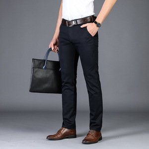 กางเกงขาตรงสำหรับผู้ชายกางเกงลำลองธุรกิจ - Product Image 4