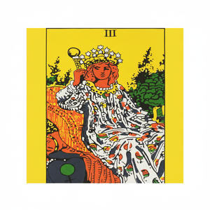 Affiche en coton l'impératrice petite tapisserie tenture murale carte de tarot magnifique nappe décor à la maison par les expéditeurs indiens - Product Image 1