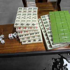 Jeu de Mahjong Américain 30mm 166 Pièces en Mélamine Personnalisable Gravé Imprimé Jeu Complet à Jouer à la Main Faible MOQ Livraison Rapide - Product Image 3