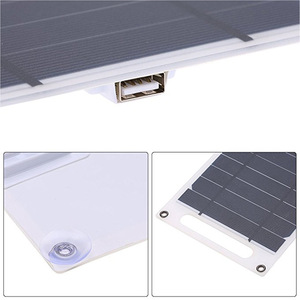 Panneau solaire mono semi-flexible ALECTER 20W-100W, certifié CE TUV, efficacité 21,5%, chargeur solaire étanche pour camping-car - Product Image 5