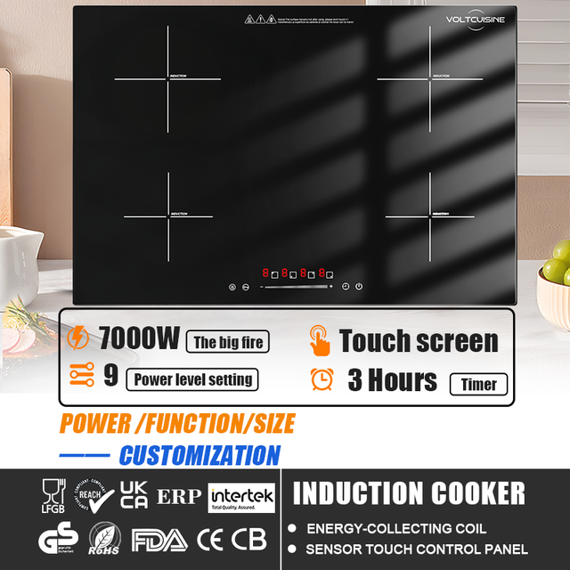 Popular Style 220-240V 7000W Touch Control Hob Induction Heater Ultra Slim Induction Cooker