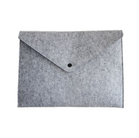 Sacs pour ordinateur portable multifonctionnels en feutre avec fermeture à bouton-pression, pochette en feutre, porte-documents et classeur élégants