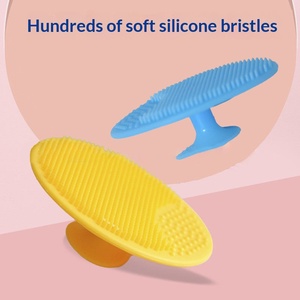 Bàn chải làm sạch mặt bằng silicon mềm, bàn chải tắm cho bé, bàn chải massage mặt, bàn chải tẩy tế bào chết siêu mềm - Product Image 3