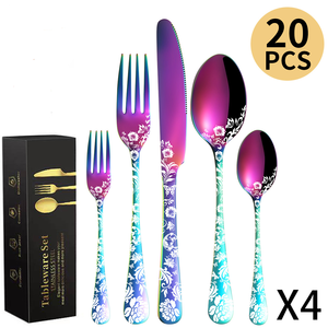 Grande demande <span class=keywords><strong>en</strong></span> gros Couteau Cuillère Fourchette Or <span class=keywords><strong>en</strong></span> acier inoxydable Ensemble de couverts Couverts de mariage - Product Image 6