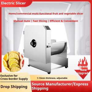 Neue Hochgeschwindigkeits-Elektro-Gemüseschneidemaschine 40W DC12V, kommerzielle automatische Obstschneidemaschine für Speisesäle und Snackbars - Product Image 2
