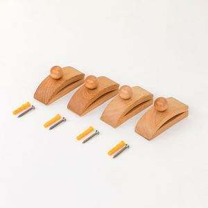 Wood Tapestry and Quilt Hanger with Wood Closet Tidying Includes Selfadhesive Pads and Mounting Screws for Wardrobe Organization - Product Image 2