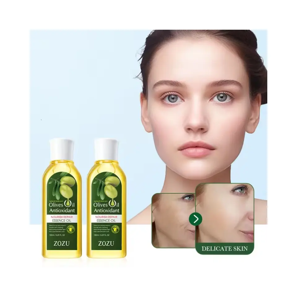 Vente en gros de soins hydratants et nourrissants pour les cheveux, le visage et le corps, meilleure huile d'olive biologique pure