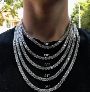 Vente en gros de colliers pour hommes tendance hip-hop chiffrés - Product Image 2