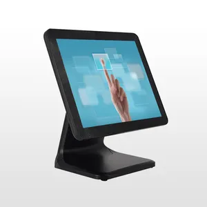 Risoluzione 1024*768 monitor touch screen da 15 pollici display lcd in vetro usb per macchina pos