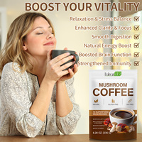 Marque Blanche Biologique 10 Super Aliments Champignons Anti-Stress 235 G Poudre de Champignons pour le Café, Relaxation, Équilibre et Moindre Stress