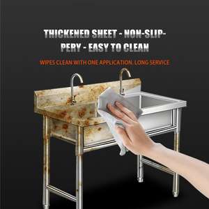 Tables de travail en acier inoxydable, évier de cuisine industriel pour <span class=keywords><strong>restaurant</strong></span> et hôtel, évier en acier industriel - Product Image 2