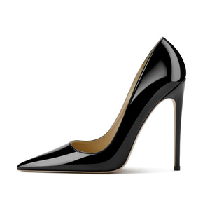 Per Donna Impegnata TC1010 2022 Décolleté in Pelle Verniciata Nera con Tacco a Spillo <span class=keywords><strong>Scarpe</strong></span> per Donna con Tacco Alto Slip-On Estate Autunno - Product Image 6