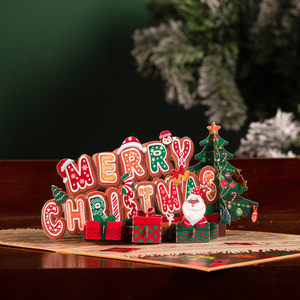 Carte de Noël 3D Pop-up, Cartes de vœux de Noël pour les fêtes d'hiver et le Nouvel An - Product Image 3