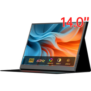 Eimo OEM ODM - Extensor de Pantalla Portátil de 14 Pulgadas para Computadoras Portátiles, Función Completa Tipo-C, para Productividad en la Oficina, Multitarea - Product Image 1