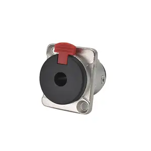 PRATT Female to Female 6.35mm Chassis Socket Znic Alloy Locking 6.35mm Jack for Wall Plate