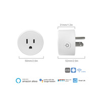 Prise intelligente de surveillance de la consommation d'énergie FY11 US |   Minuteur de prise WiFi Ewelink compatible Alexa Google Home |   Sortie 10A/16A Portée 50m |   Prise intelligente OEM