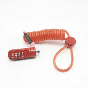 Cajas de Seguridad para Bicicletas con <span class=keywords><strong>Candado</strong></span> de Cable Pequeño para Exteriores, Combinación Digital para Laptop - Product Image 1
