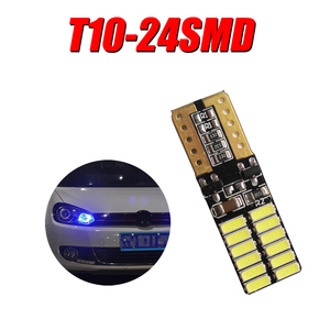 <span class=keywords><strong>LED</strong></span> ที่สมบูรณ์แบบ <span class=keywords><strong>T10</strong></span> 194 W5W 3014 24LED Canbus ข้อผิดพลาดฟรีรถลิ่มกว้างด้านข้าง - Product Image 5