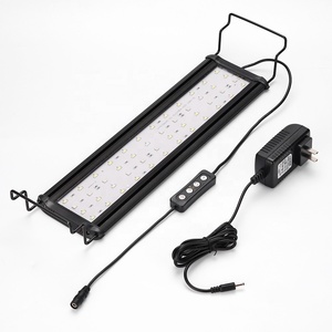 Lámpara LED <span class=keywords><strong>para</strong></span> <span class=keywords><strong>Acuario</strong></span>, Espectro Completo, Iluminación Ajustable <span class=keywords><strong>para</strong></span> Plantas Acuáticas, Hierba y Peceras, Lámpara Rectangular de Plástico PVC - Product Image 1