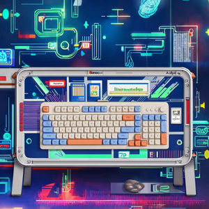 Langtu L98 Colorful Keys RGB Three-Mode Wireless Gasket Wired Game <b>Keyboard</b> Mute Gaming <b>Keyboard</b> for Student Girl - Product Image 4