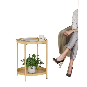 <span class=keywords><strong>Tavolino</strong></span> rotondo con vassoio rimovibile per uso domestico - Product Image 3