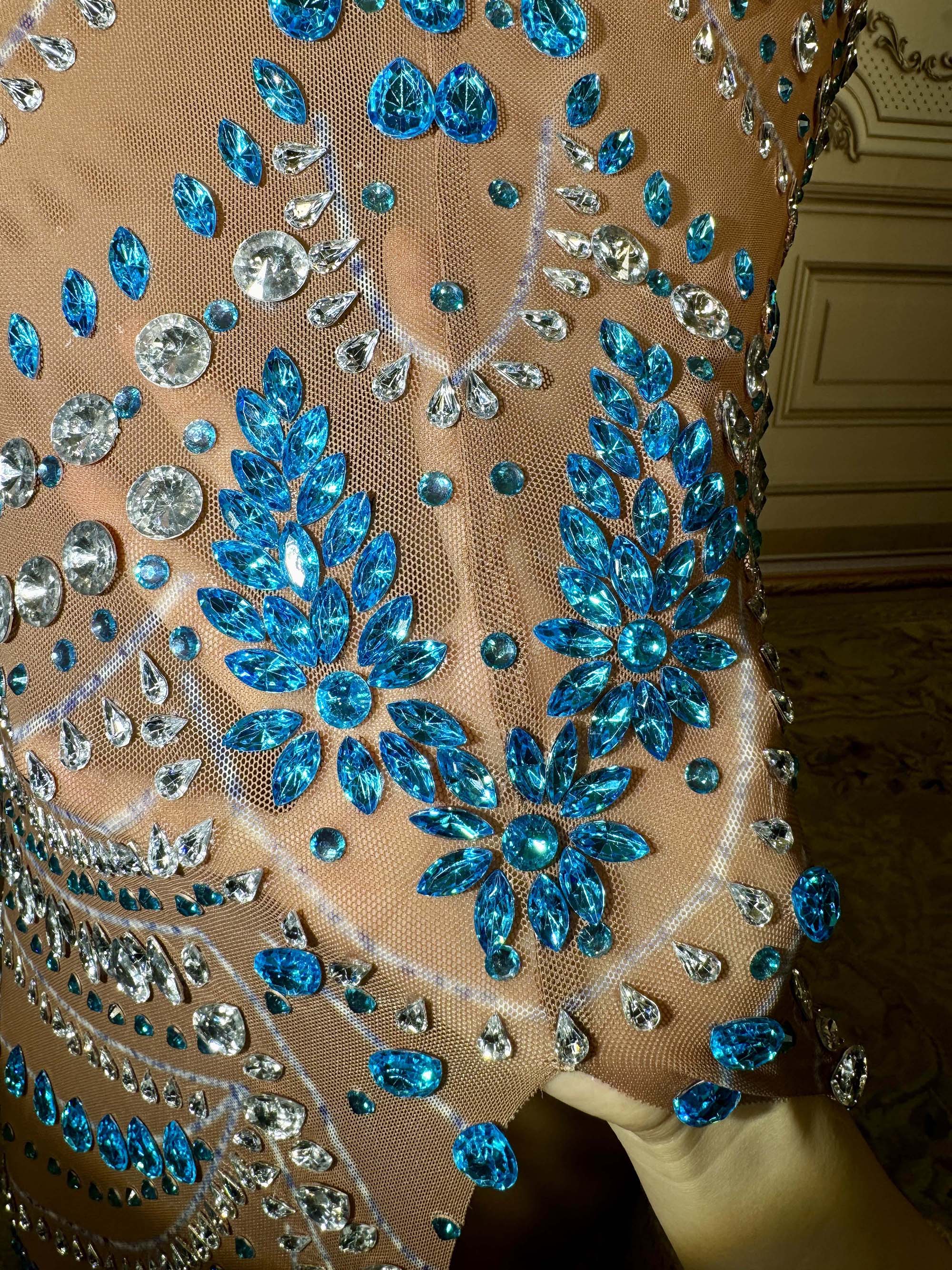 royal blue dinner dress