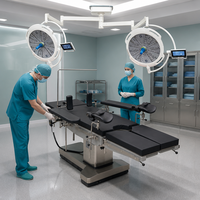 Lampe chirurgicale LED à CRI élevé, sans ombre, pour salle d'opération hospitalière, fixation au plafond, double tête, fourniture OEM