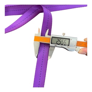 Correa de Poliéster de Alta Resistencia, 2.5cm de Ancho, Color Morado, Capacidad de Carga de 0.8 Toneladas, para Amarre y Embalaje de Carga - Product Image 1