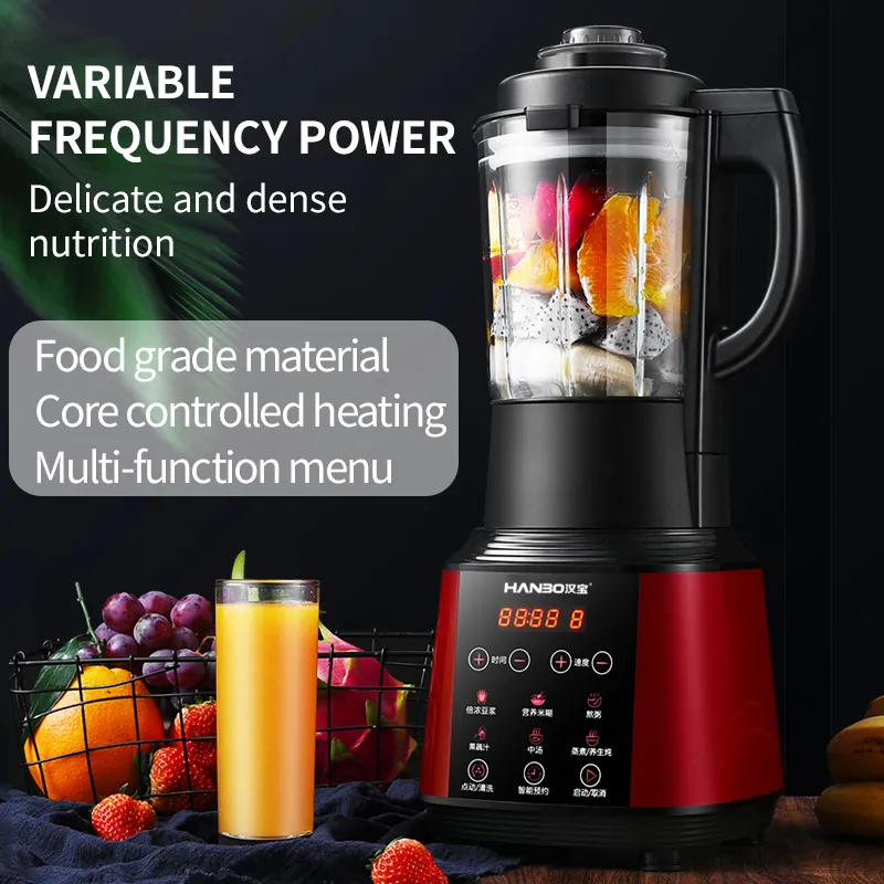 Factory 800W Heating Blending blender machine 8 Preset Professional Smart Kitchen Countertop Cooking Blender