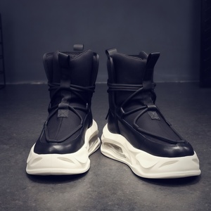 Chaussures de skate montantes pour homme, <span class=keywords><strong>hiver</strong></span>, semelles épaisses, respirantes, légères, semelle extérieure en caoutchouc moussé, décontractées, tendance, en toile - Product Image 4