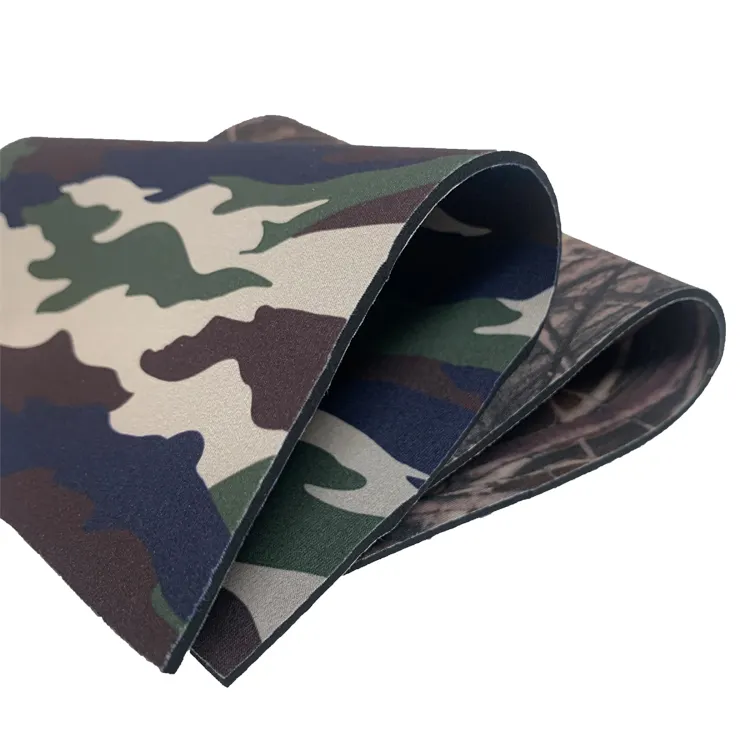 नि: शुल्क नमूने Camo छलावरण उच्च बनाने की क्रिया प्रिंट पुनर्नवीनीकरण Neoprene कपड़े